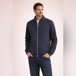 Fynch-Hatton Quilted Zip Jacket – Navy – L